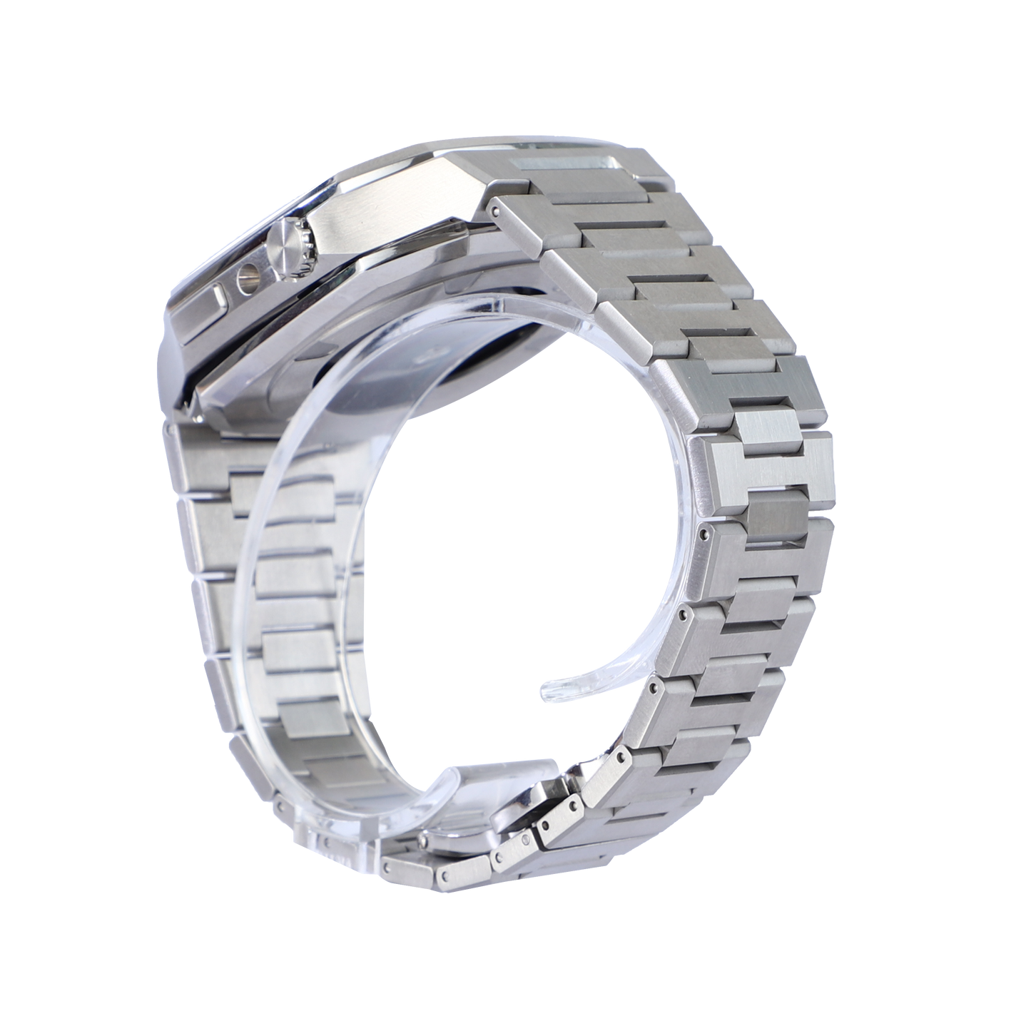 Silver - Imperial OAK - Coque et bracelet Apple Watch Argent - 44mm